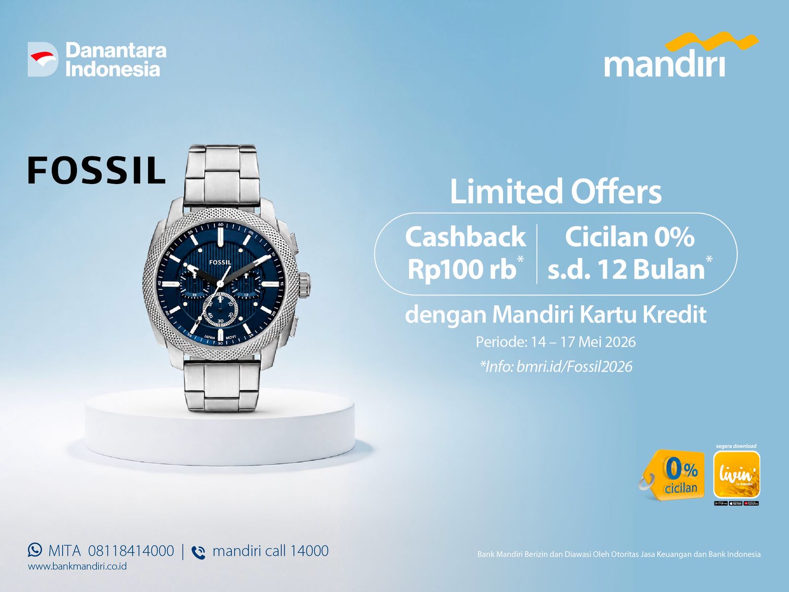 Limited Offer Cashback Rp100 r...