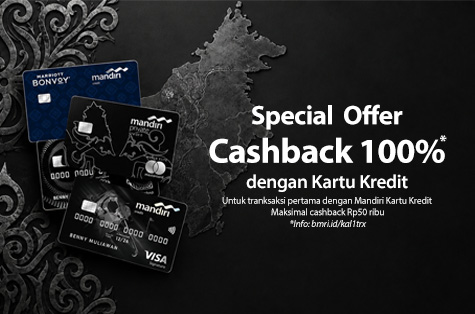 Cashback 100% * untuk 1st Tran...