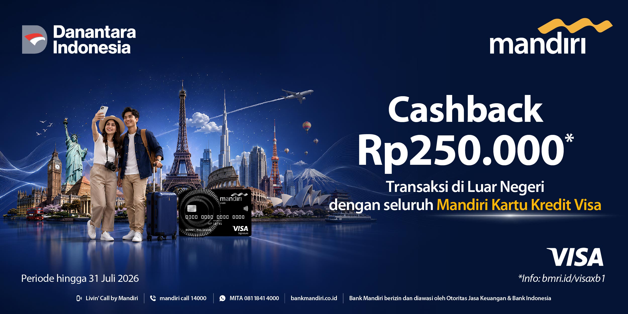 Cashback Rp250.000 untuk Trans...