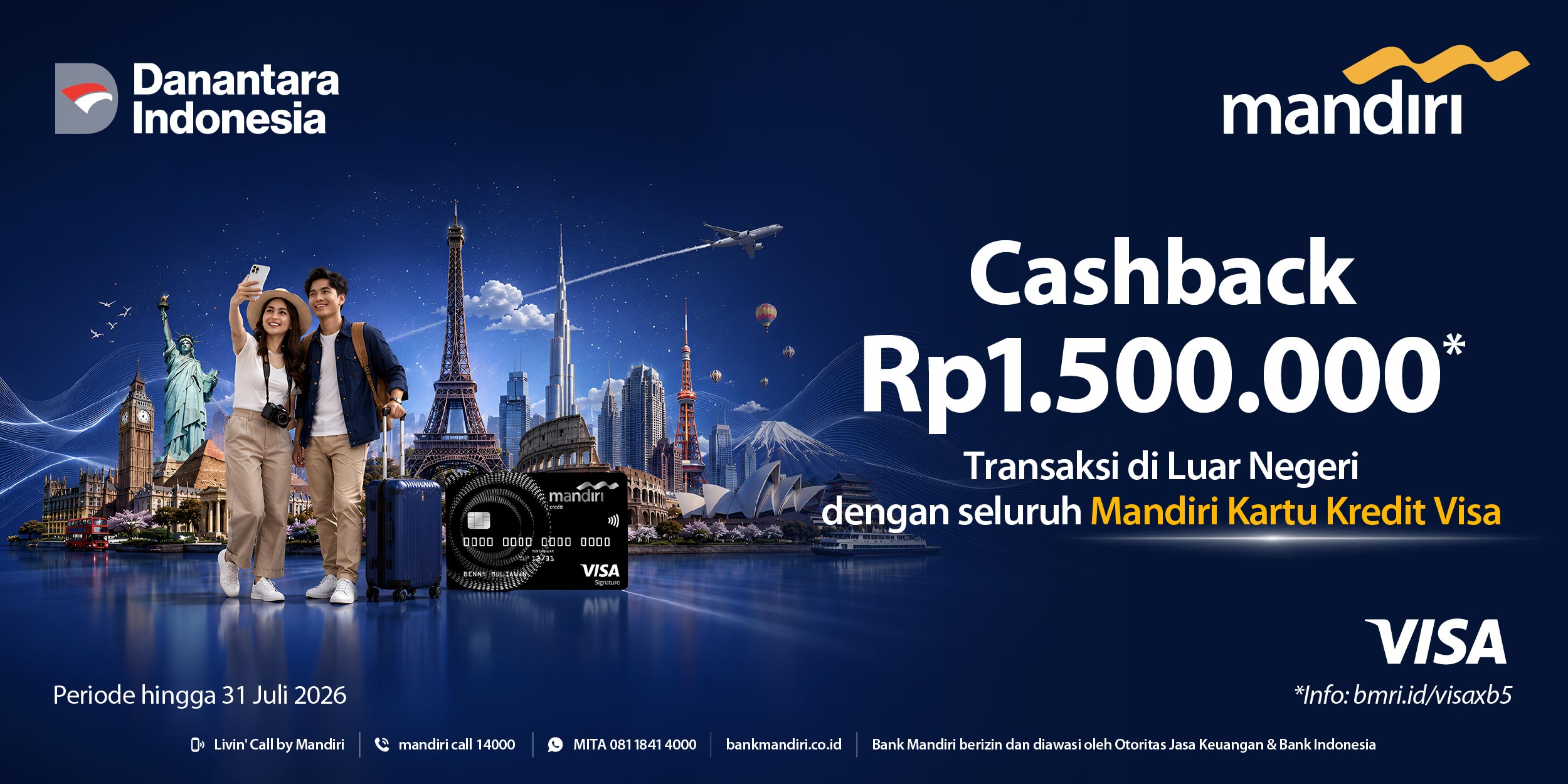 Cashback Rp1.500.000 untuk Tra...